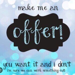 Bundle and save all reasonable offers accepted